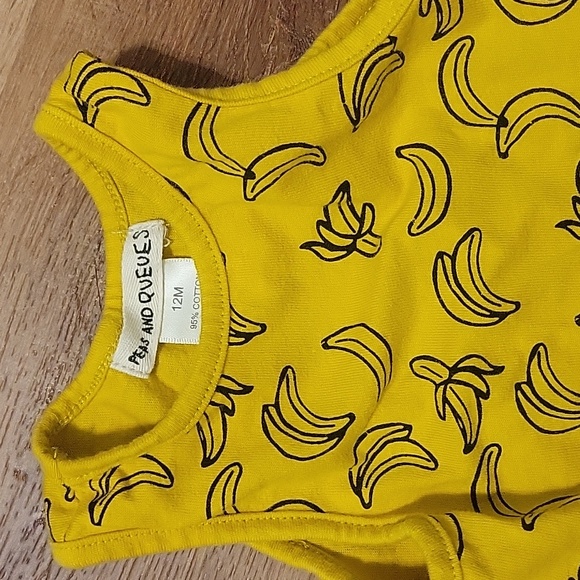 12 month asymmetrical bananas dress/tunic - Picture 2 of 3